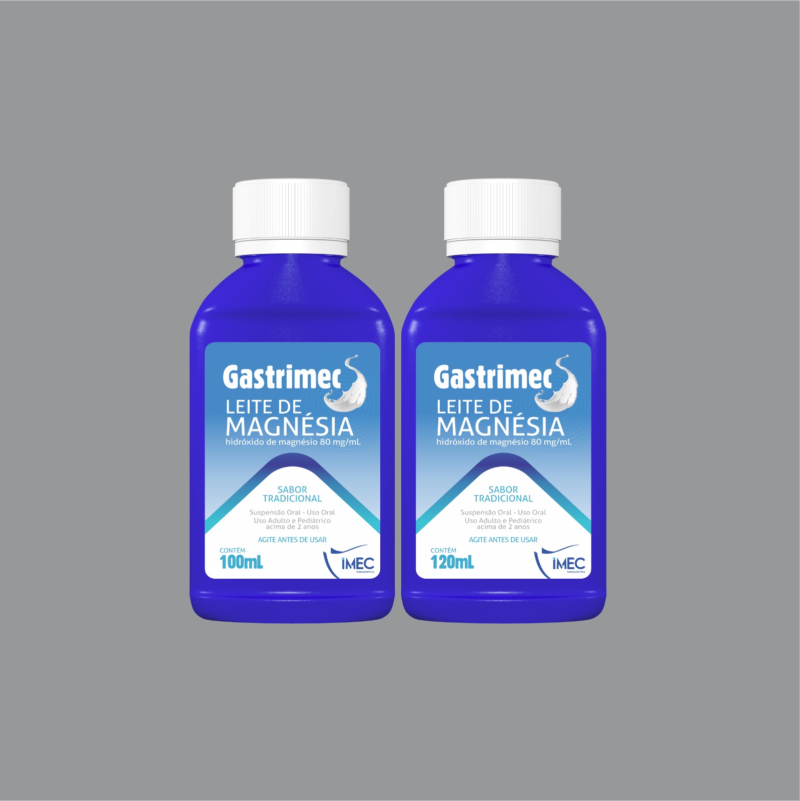 GASTRIMEC LETIE DE MAGNÉSIA 100 E 120 ML