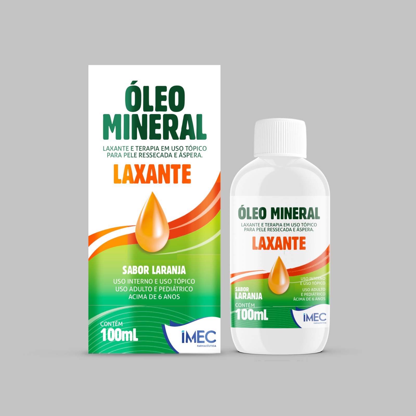 ÓLEO MINERAL SABORA LARANJA 100 ML